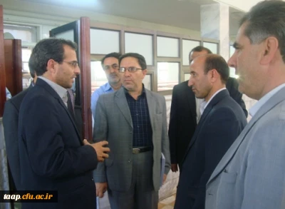 بازدید دکتر طاهری نیا، سرپرست معاونت فرهنگی و دکتر شیخی، سرپرست معاونت دانشجویی دانشگاه فرهنگیان از پردیس :