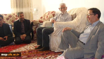 دیدارجمعی از بسیجیان و معاون دانشجوئی و فرهنگی با خانواده شهیدان بلندی