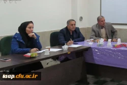 جلسه مشترک دپارتمان علوم انسانی پردیس علامه امینی (ره) با گروه درسی ادبیات اداره کل
وانجمن علمی ادبی استان