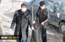 پویش پاکسازی محوطه پردیس علامه امینی(ره)