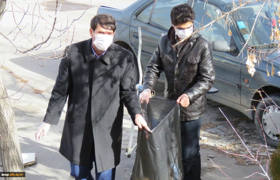 پویش پاکسازی محوطه پردیس علامه امینی(ره)