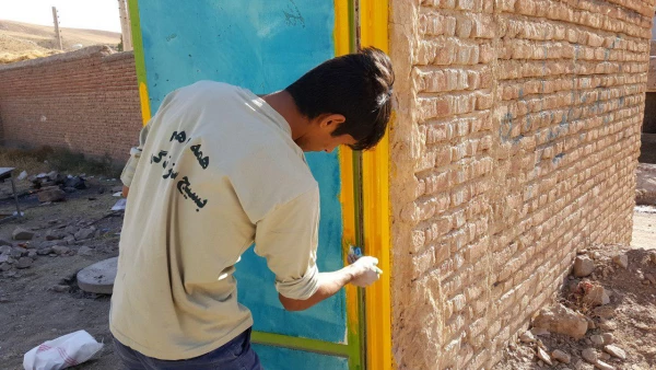 اردوی جهادی دوروزه در شهرستان مراغه،روستای محروم جمال آباد