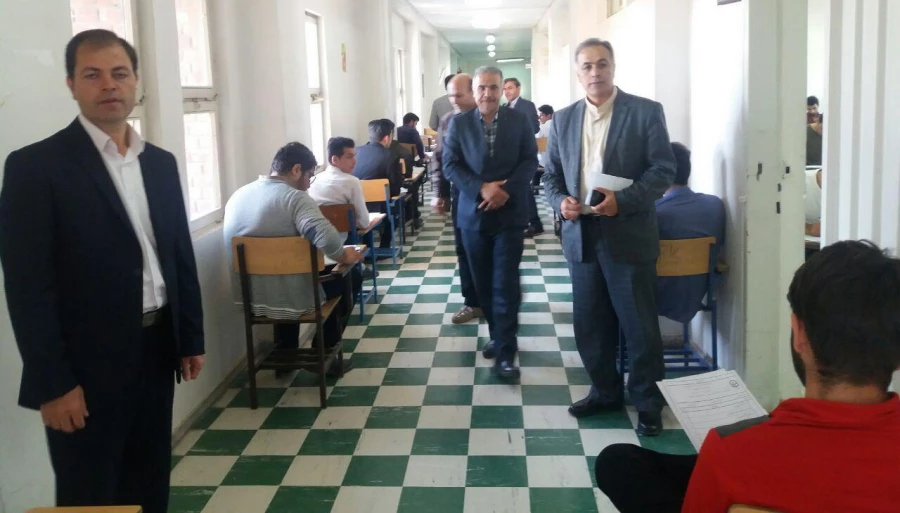 بازدید از روند برگزاری امتحانات پایان نیم سال تحصیلی 96-97