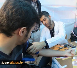 ایستگاه سنجش سلامت در پردیس علامه امینی(رض)  تبریز