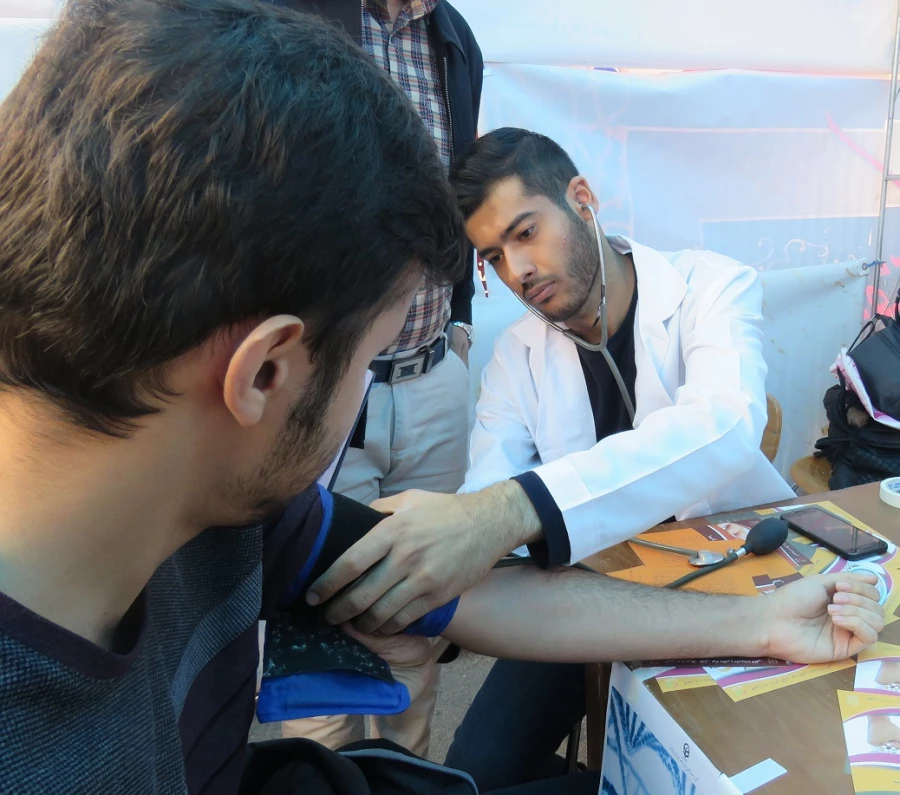 ایستگاه سنجش سلامت در پردیس علامه امینی(رض)  تبریز