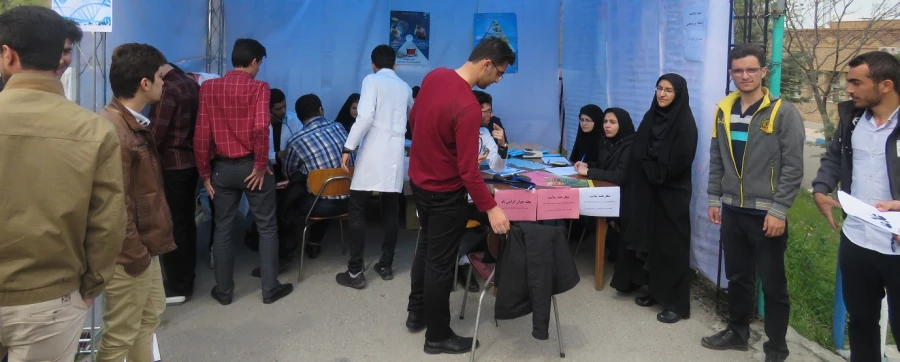 ایستگاه سنجش سلامت در پردیس علامه امینی(رض)  تبریز