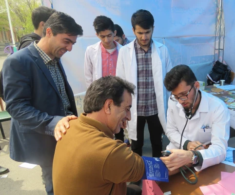 ایستگاه سنجش سلامت در پردیس علامه امینی(رض)  تبریز