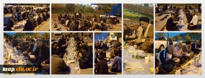 در محل تفرجگاه عون بن علی تبریز برگزار شد

ضیافت افطاری دانشجو معلمان پردیس علامه امینی(رض)