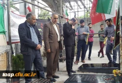 غبار  روبی و زیارت مزار شهدا