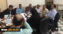 جلسه شورای پژوهشی پردیس علامه امینی(رض)  تبریز