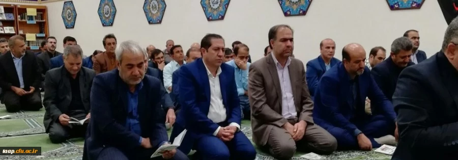 برگزاری مراسم زیارت عاشورا در پردیس علامه امینی تبریز  2