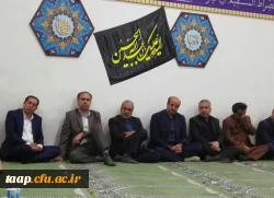 برگزاری مراسم زیارت عاشورا در پردیس علامه امینی تبریز 3