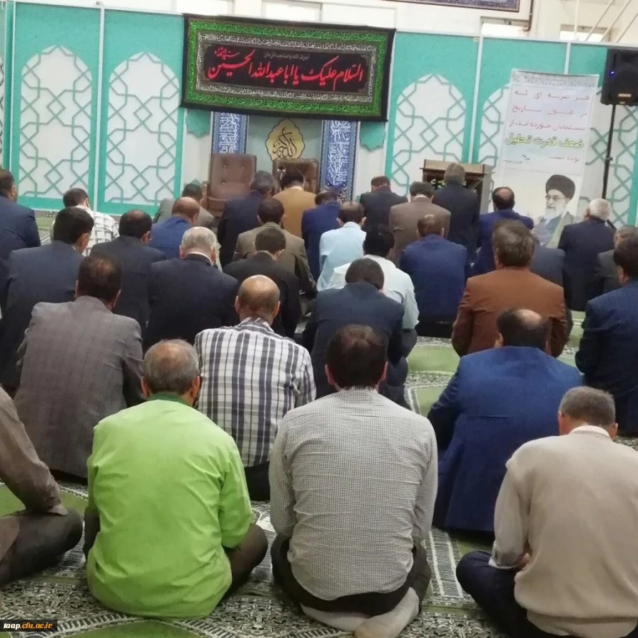 برگزاری مراسم زیارت عاشورا در پردیس علامه امینی تبریز 4