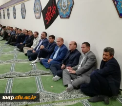 برگزاری مراسم زیارت عاشورا در پردیس علامه امینی تبریز 5