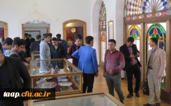 به گزارش کارشناسی امور فرهنگی علامه امینی دانشجو معلمان جدید الورود پردیس علامه امینی بعد از ظهر رورز دوشنبه از موزه تاریخی قاجار تبریز دیدن نمودند. 4