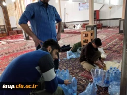 دانشجو معلمان بسیجی  به یاری آسیب دیدگان زلزله شتافتند 2