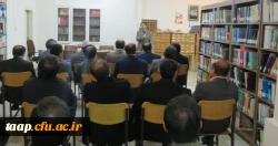 مراسم افتتاح کتابخانه با حضور مدیر محترم پردیس های استانی سرپرست و معاونان و کارکنان اساتید و دانشجو معلمان برگزار شد. 8