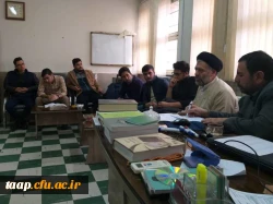  مسئول امور فرهنگی به همراه نمایندگان دانشجومعلمان با مسئول نهاد رهبری استان دیدار و گفتگو نمودند. 2