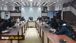 همزمان با روز دانشجو جلسه توجیهی و معارفه دبیران کانون ها و انجمن های علمی و مسئولین تشکلهای دانشجویی پردیس علامه امینی در محل سالن شمس دانشگاه برگزار گردید. 3