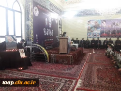 سردار نوعی اقدم در مراسم دانشگاه فرهنگیان پردیس علامه امینی تبریز برادران تاکید کرد: 
 آمریکا در تمام عرصه ها مغلوب حاج قاسم سلیمانی شده بود.
 3