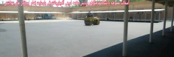 آسفالت ریزی محوطه دانشگاه فرهنگیان پردیس علامه امینی آذربایجانشرقی  با رعایت تمام پروتکل های بهداشتی  2