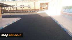 عملیات آسفالت محوطه دانشگاه فرهنگیان پردیس علامه امینی آذربایجانشرقی  با رعایت تمام پروتکل های بهداشتی  4