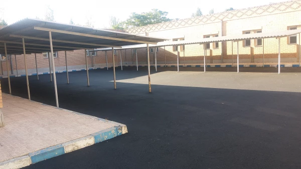 عملیات آسفالت محوطه دانشگاه فرهنگیان پردیس علامه امینی آذربایجانشرقی  با رعایت تمام پروتکل های بهداشتی  5