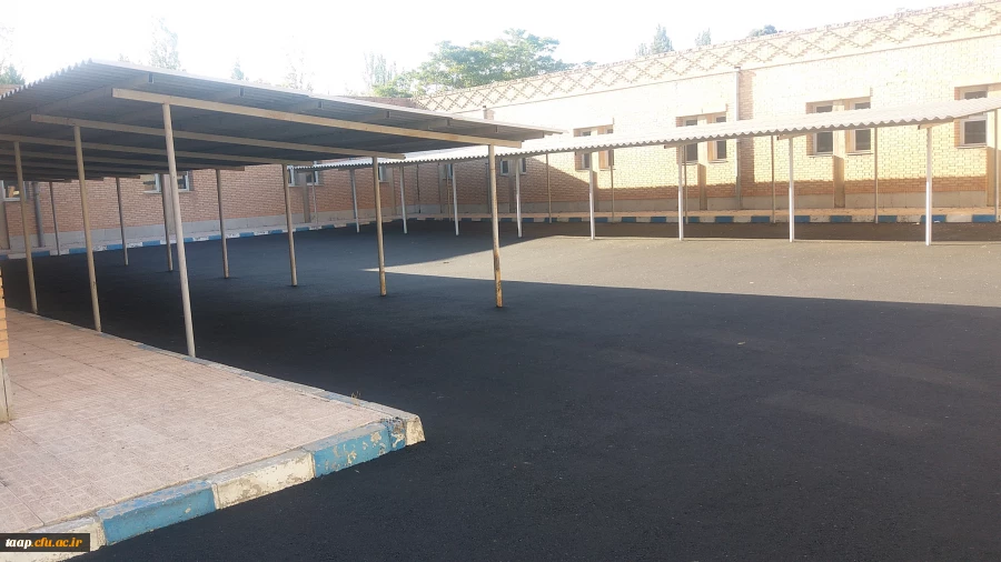 عملیات آسفالت محوطه دانشگاه فرهنگیان پردیس علامه امینی آذربایجانشرقی  با رعایت تمام پروتکل های بهداشتی  5