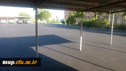 عملیات آسفالت محوطه دانشگاه فرهنگیان پردیس علامه امینی آذربایجانشرقی  با رعایت تمام پروتکل های بهداشتی  9