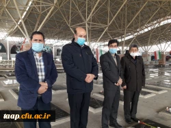 غبار روبی و عطر افشانی مزار شهدا و شهید گمنام 2