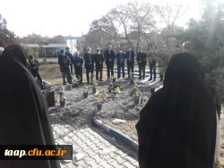 غبار روبی و عطر افشانی مزار شهدا و شهید گمنام 5