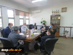 جلسه کمیته عمرانی حوزه معاونت توسعه منابع و امور دانشجویی پردیس تشکیل گردید. 4