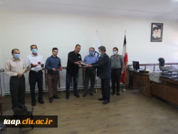 تقدیر و تجلیل از کارمندان پردیس علامه امینی تبریز باحضور سرپرست محترم و معاونت آموزشی در هفته دولت 4