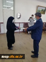 تقدیر و تجلیل از کارمندان پردیس علامه امینی تبریز باحضور سرپرست محترم و معاونت آموزشی در هفته دولت 9