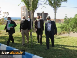 بازدید مدیرکل برنامه ریزی و رفاه دانشجویی دانشگاه مرکزی از فعالیتهای عمرانی پردیس علامه امینی تبریز 5