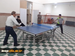 امور دانشجویی پردیس به مناسبت هفته تربیت بدنی مسابقه دارت و تنیس روی را در بین اساتید و کارکنان برگزار کرد.  4