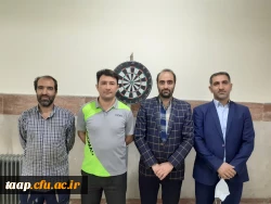 امور دانشجویی پردیس به مناسبت هفته تربیت بدنی مسابقه دارت و تنیس روی را در بین اساتید و کارکنان برگزار کرد.  6