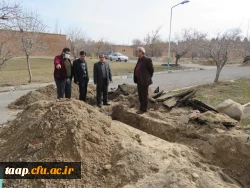 شروع عملیات عمرانی گسترده و زیر بنایی در پردیس علامه امینی تبریز 2