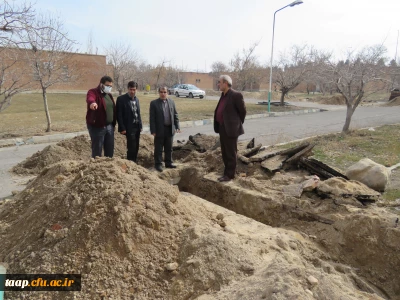 شروع عملیات عمرانی گسترده و زیر بنایی در پردیس علامه امینی تبریز