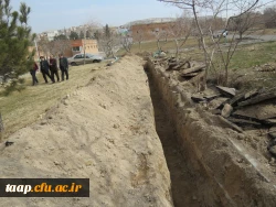 شروع عملیات عمرانی گسترده و زیر بنایی در پردیس علامه امینی تبریز 3