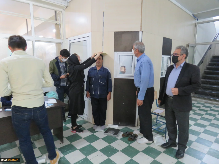 به همت امور دانشجویی پردیس ایستگاه تن سنجی برگزار گردید. 5