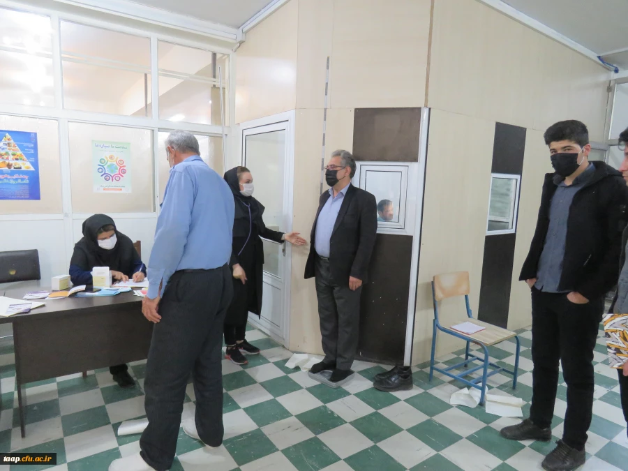 به همت امور دانشجویی پردیس ایستگاه تن سنجی برگزار گردید. 6