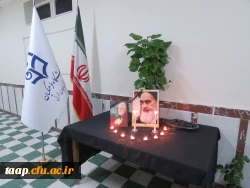 مراسمی به مناسبت سالروز رحلت جانسوز رهبرکبیر انقلاب اسلامی حضرت امام خمینی(ره) و قیام 15 خرداد در سالن شمس پردیس علامه امینی برگزار گردید. 2