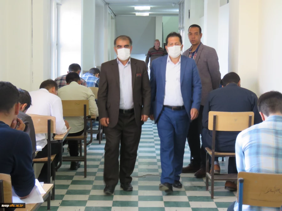 بازدید مدیریریت استانی دانشگاه فرهنگیان به همراه سرپرست و معاونان پردیس علامه امینی تبریز  در اولین روز برگزاری امتحانات -خرداد 1401 2