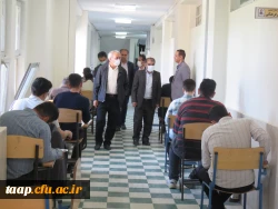 بازدید مدیریریت استانی دانشگاه فرهنگیان به همراه سرپرست و معاونان پردیس علامه امینی تبریز  در اولین روز برگزاری امتحانات -خرداد 1401 5
