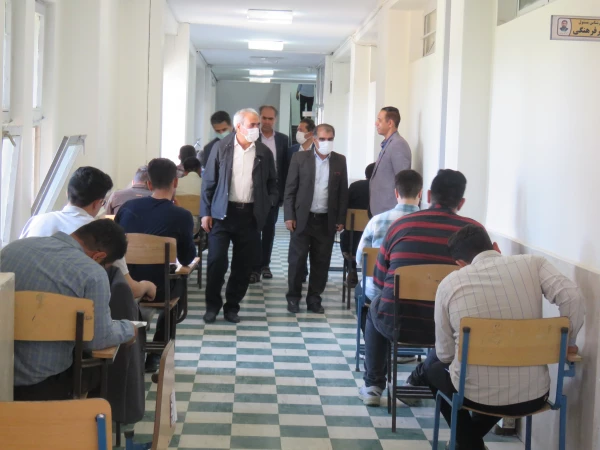 بازدید مدیریریت استانی دانشگاه فرهنگیان به همراه سرپرست و معاونان پردیس علامه امینی تبریز  در اولین روز برگزاری امتحانات -خرداد 1401 5