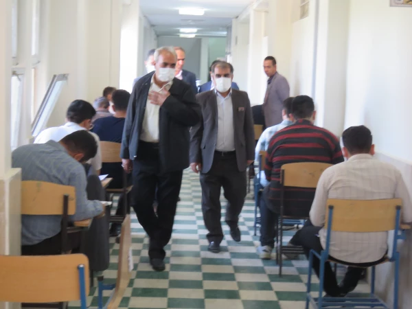 بازدید مدیریریت استانی دانشگاه فرهنگیان به همراه سرپرست و معاونان پردیس علامه امینی تبریز  در اولین روز برگزاری امتحانات -خرداد 1401 6