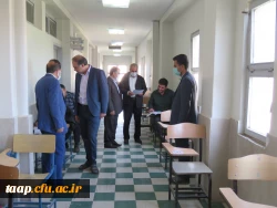 بازدید مدیریریت استانی دانشگاه فرهنگیان به همراه سرپرست و معاونان پردیس علامه امینی تبریز  در اولین روز برگزاری امتحانات -خرداد 1401 8