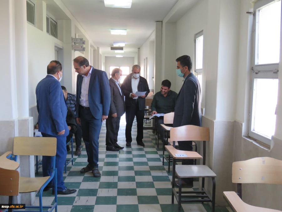 بازدید مدیریریت استانی دانشگاه فرهنگیان به همراه سرپرست و معاونان پردیس علامه امینی تبریز  در اولین روز برگزاری امتحانات -خرداد 1401 8