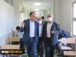 بازدید مدیریریت استانی دانشگاه فرهنگیان به همراه سرپرست و معاونان پردیس علامه امینی تبریز  در اولین روز برگزاری امتحانات -خرداد 1401 9